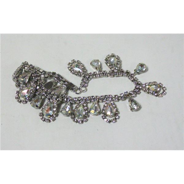 VINTAGE COSTUME JEWELRY RHINESTONE CHOKER