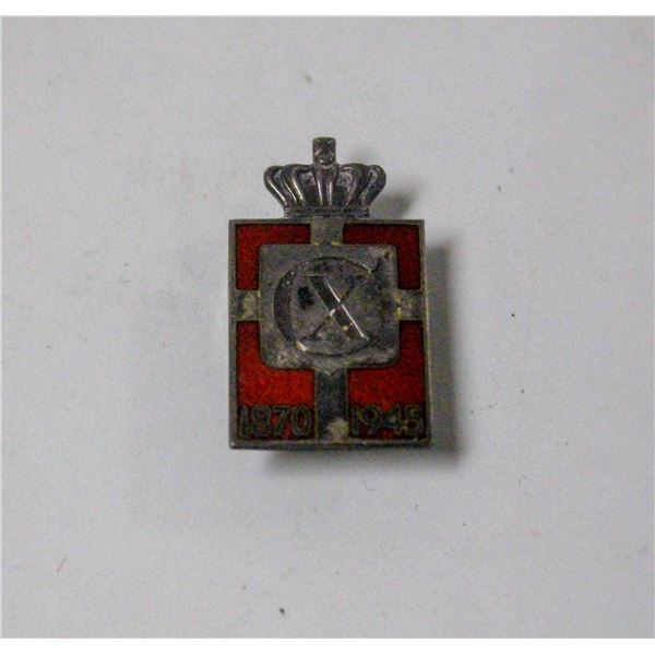 WW2 SILVER DANISH RESISTANCE PIN