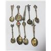 Image 1 : ANTIQUE SILVER COLLECTOR SPOONS ASSTD