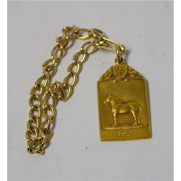 1927 CLYDESDALE HORSE AWARD MEDAL