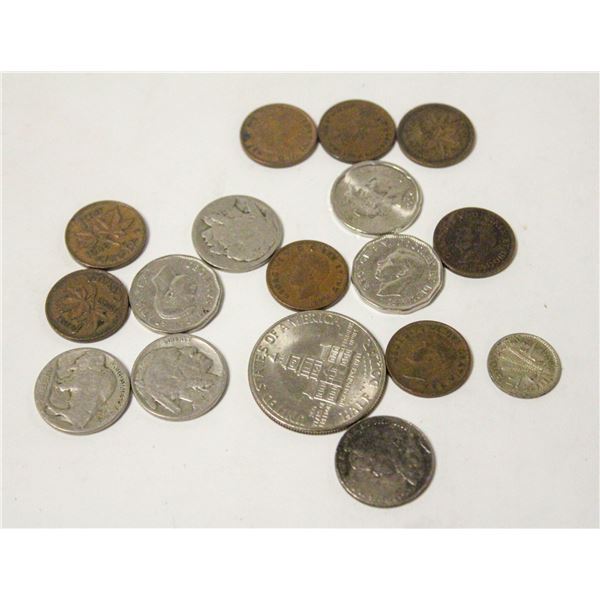 LOT OF ANTIQUE COINS BUFFALO NICKELS ETC