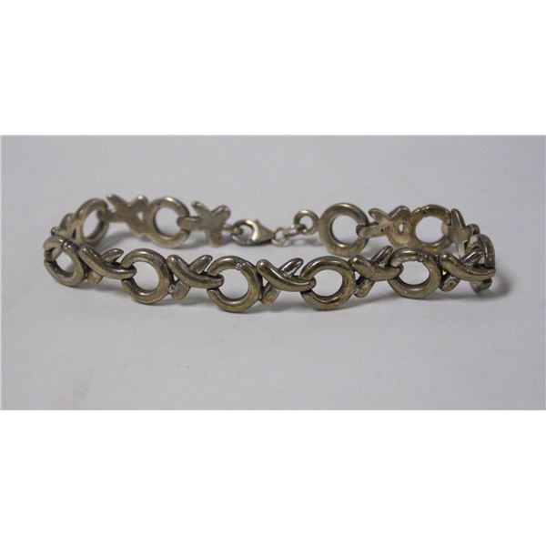 925 SILVER HUGS AND KISSES BRACELET