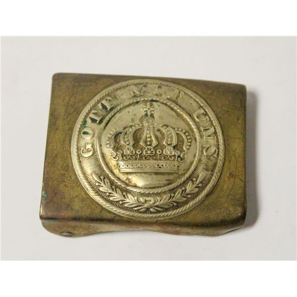 WW1 RUSSIAN ENLISTED MENS BELT BUCKLE BRASS