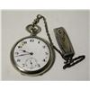 Image 1 : ANTIQUE SWISS POCKET WATCH W CHAIN WORKS