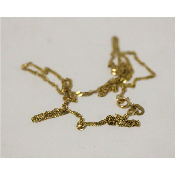 10K GOLD BRAIDED NECKLACE