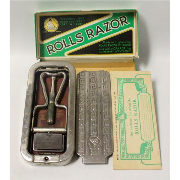 1920S ROLLS RAZOR WITH ORIG BOX EXC
