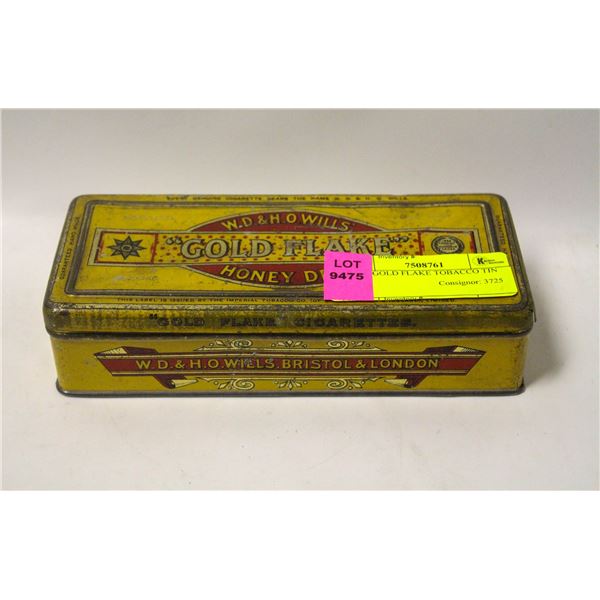 1900S GOLD FLAKE TOBACCO TIN