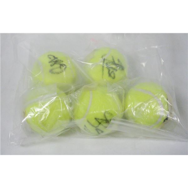 LOT OF AUTOGRAPHED PRO TENNIS PLAYER BALLSI