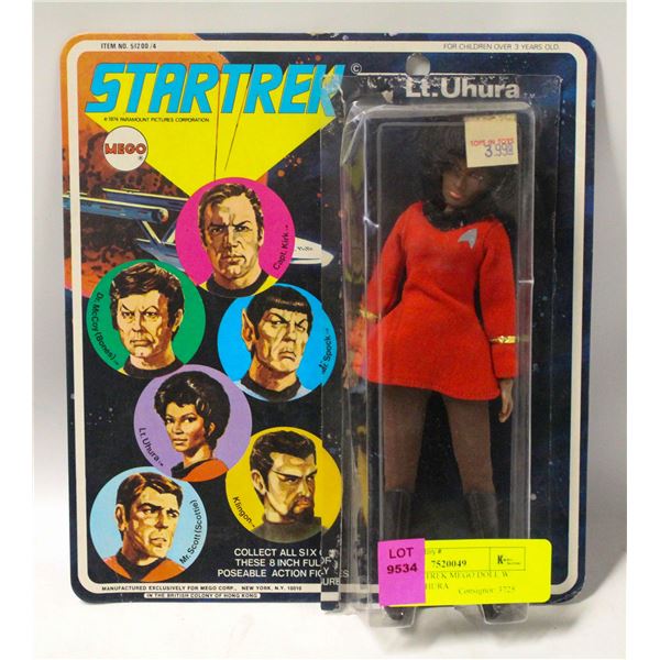 1970S STAR-TREK MEGO DOLL W PACKAGE UHURA