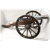 Image 1 : LARGE SCALE REPLICA CANNON STEEL AND WOOD