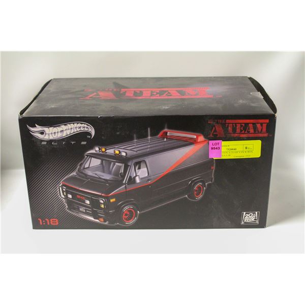 ELITE EDITION A-TEAM VAN W BOX HOTWHEELS 1:18