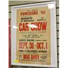 Image 1 : 1966 POWERAMA CAR SHOW POSTER ORIGINAL FRAMED