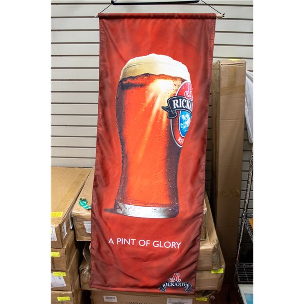 RICKARDS A PINT OF GLORY BANNER 23" X 58"