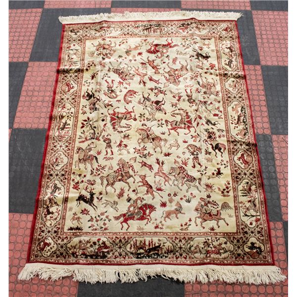 VINTAGE ESTATE AREA RUG RED DEER DESIGN