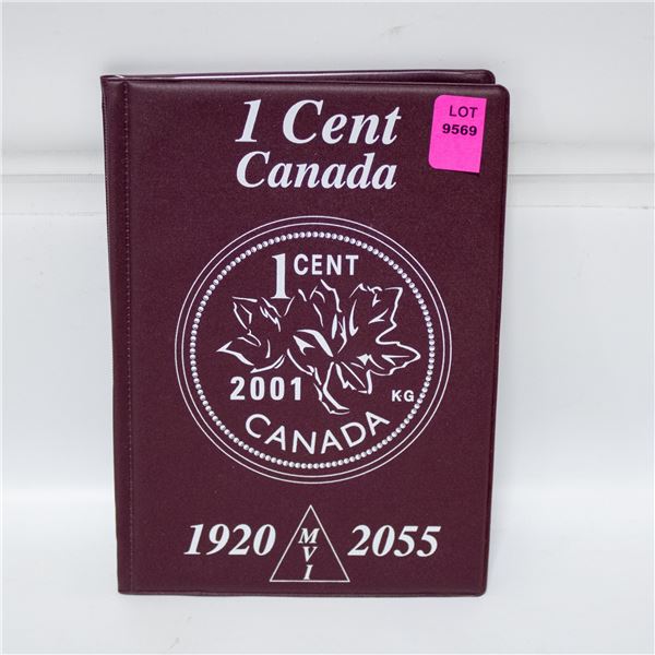 COLLECTOR ALBUM OF 1920-2055 PENNIES NOT COMPLETE