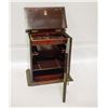 Image 1 : VINTAGE MAHOGANY CABINET WITH GLASS DOOR - SMALL
