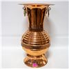 Image 1 : LARGE ORNATE COPPER VASE 19.5" TALL