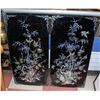 Image 1 : PAIR OF INLAID ABALONE CHINESE DECORATIVE SCENES