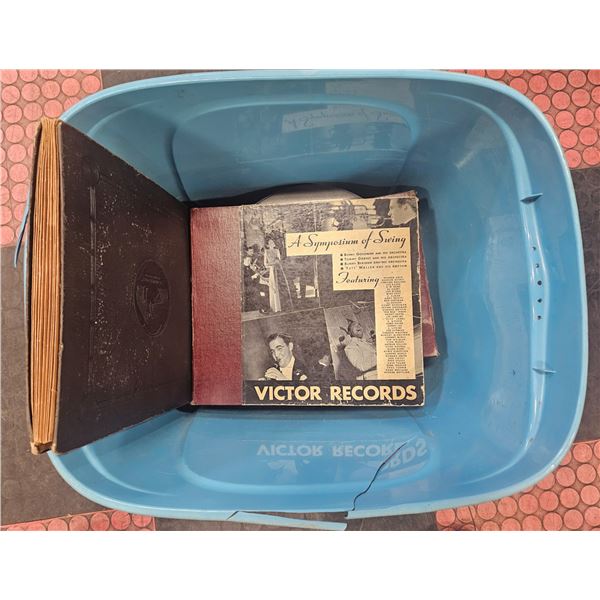 TOTE OF GRAM-O-PHONE RECORDS