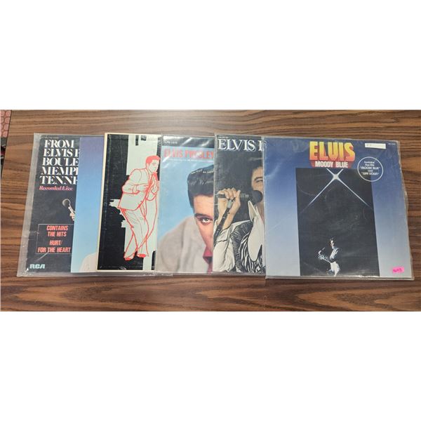 LOT OF 6 ELVIS PRESLEY VINYL RECORDS