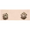Image 1 : 1.95 Carat Total Weight Diamond Stud Earrings