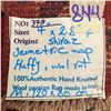 Image 2 : 100% Hand Knotted Made in Iran 4'x2'8" Shiraz Region Geometric Map Fluffy Wool Root Rug (379)