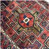 Image 3 : 100% Hand Knotted Made in Iran 6'9"x3'5" Zanjan Geometric Pattern Carpet (383)