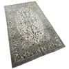 Image 1 : 100% Hand Knotted Made in Iran 9"6"x6'4' Kashan Cream Coloured Carpet (362)