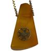 Image 2 : 10KT Gold Chain with Baltic Amber Maltese Cross Pendant * 20" chain (Weight of chain without pendant