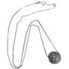 Image 1 : Sterling Silver Pave Crystal Ball Pendant on a Fine 18" Sterling Chain (Total weight 3.65 grams)