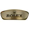 Image 3 : Rolex Dealer Brass Wall Plate with Applied Letters and Crown * Gold Tone Finish (18" x 8")