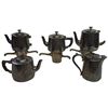 Image 1 : 5 Vintage "Hotel Georgia" Single Serve Teapots * As Is