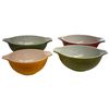 Image 2 : 4 Piece Lot of Vintage Pyrex Tab Handled Mixing Bowls - Largest are 4 Quarts