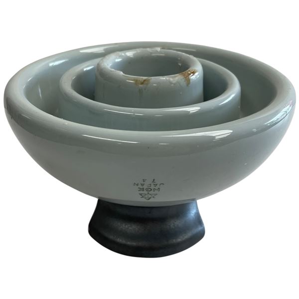 Vintage Japanese Ceramic Insulator (8" diameter x 5" tall)