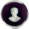 Image 2 : 1970s Franklin Mint "Julias Ceasar" Cameo Paperweight by Baccarat Crystal - Original Box