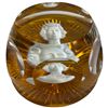 Image 3 : 1970s Franklin Mint "Queen Elizabeth II" Cameo Paperweight by Baccarat Crystal - Original Box