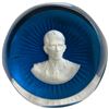 Image 2 : 1970s Franklin Mint "The Duke of Edinburgh" Cameo Paperweight by Baccarat Crystal - Original Box