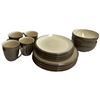 Image 1 : 16 Pcs. Denby Cappuccino Dinnerware Set - Like New - Retails for $199.