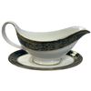Image 1 : Royal Doulton Fine Bone China "Carlyle" Large Sauce Boat with Saucer