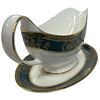 Image 2 : Royal Doulton Fine Bone China "Carlyle" Large Sauce Boat with Saucer