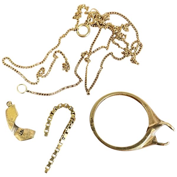 4.3 Gram of Scrap 10KT Gold - No stones (Broken chain necklace, ring setting, etc. )