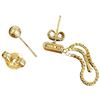 Image 1 : 1.2 Grams of Scrap 14KT Gold - No stones ( 2 Single earrings with butterfly backs)