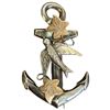 Image 1 : Antique Victorian Sterling Silver Anchor Brooch -25 x 40 mm (Weight: 2.6 grams)