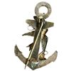 Image 2 : Antique Victorian Sterling Silver Anchor Brooch -25 x 40 mm (Weight: 2.6 grams)