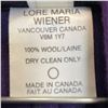 Image 3 : Vintage "Lore Maria Wiener"  Purple Fine Wool Maxi Cape/Coat  - Size  10 -  Like New  Condition