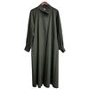 Image 1 : Vintage "Lore Maria Wiener"  Green Fine Wool Maxi Coat with Belt  - Size  14 - Like New  Condition
