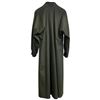 Image 2 : Vintage "Lore Maria Wiener"  Green Fine Wool Maxi Coat with Belt  - Size  14 - Like New  Condition
