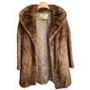 Image 1 : Vintage Hudson's Bay Fur Coat - Fully Lined with Pockets  - 30" long