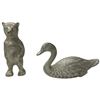 Image 4 : Five  J. B. Garton Canadian Pewter Figurines (Loon is 1.5" x 3")