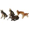 Image 1 : 1 Royal Doulton Foal and 4 Occupied Japan Dogs (Tallest dog is 4")